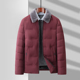 Detachable Wool Lapel Middle-Aged Business Jacket